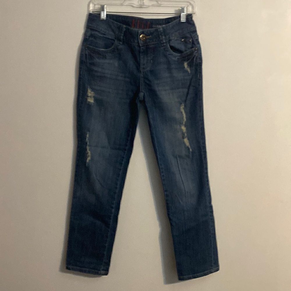 Elle Boy Friend distressed jeans, size 4